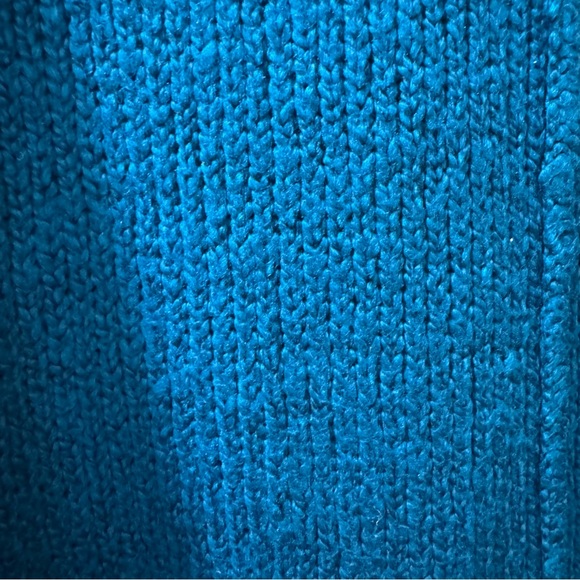 Free People Brookside Tunic Oversized Sweater Teal Size S - Picture 8 of 11